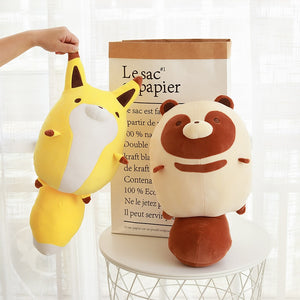 these pair of cute fox and raccoon plushie is a must have for the little corner of your room!