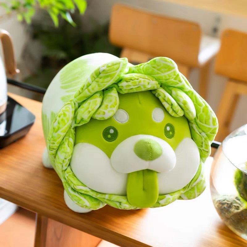 Cute Cabbage Shiba Inu Dog Plushie 26CM!Secret Santa gift under £30 Black Friday Plushie Sales for Christmas 2023