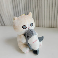 Load image into Gallery viewer, Cute Orange Cat Plushie in Shark Outfit 13/20/33CM