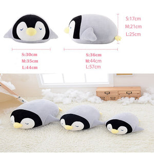 Metoo Plush Penguin Pillow Dolls Soft Stuffed Cartoon Animal Dolls Cushion New Design Gifts for Kids Girls 30*36cm