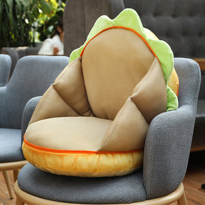 cute hamburger plushie to hold your buttock