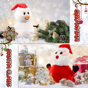 cute reversible christmas santa claus/ snowman plushie gifts under £20